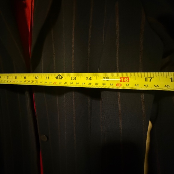 NWT Navy & Ref Pinstripe Oversized Blazer - Picture 8 of 8